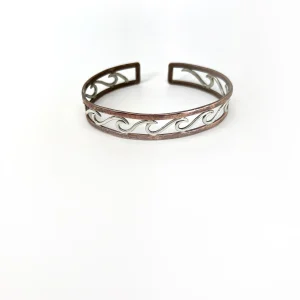 Bracelet – Copper Silver Waves
