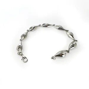 Bracelet – Silver Wave Links